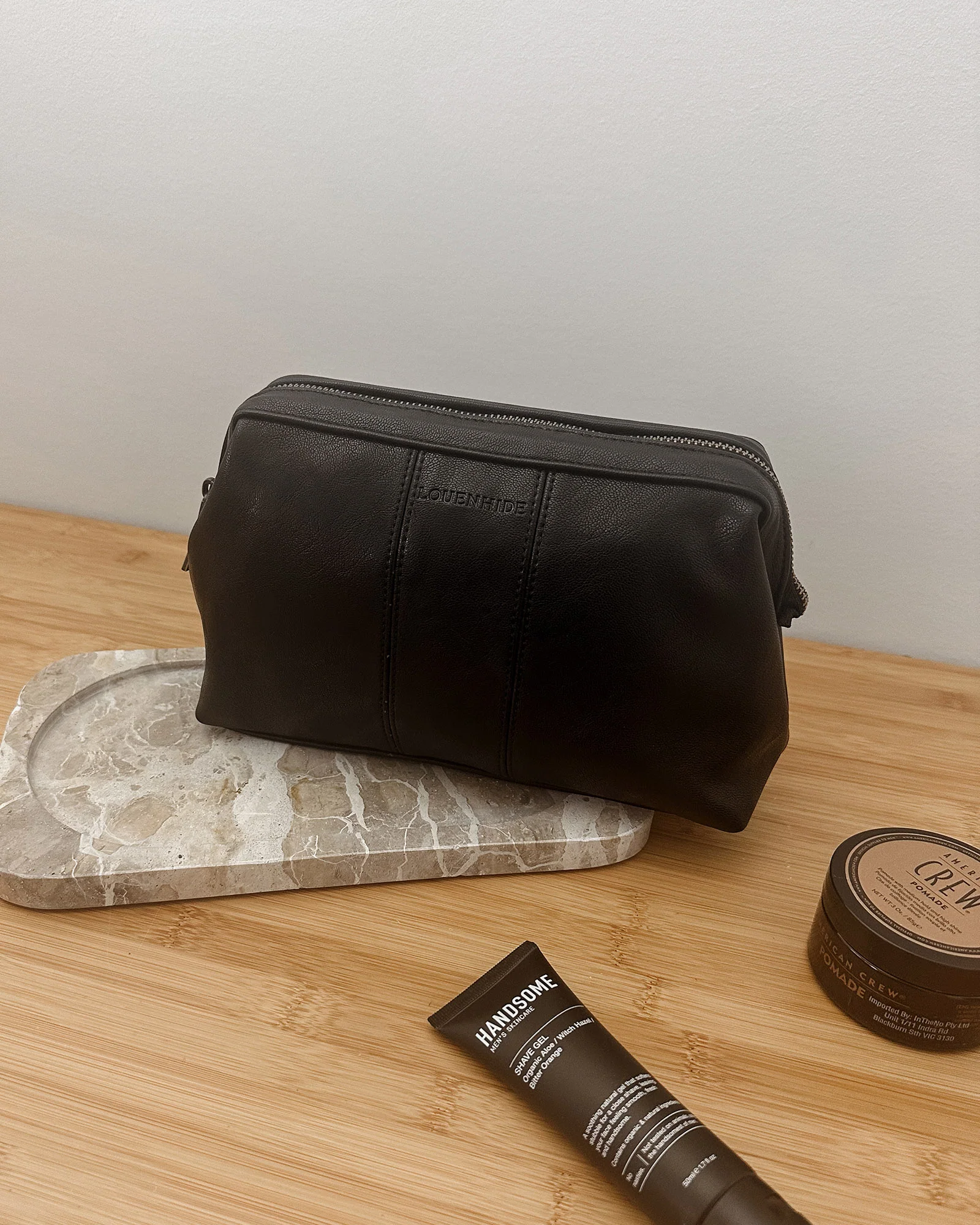 Albie Cosmetic Case - Saddle Black - Image 6