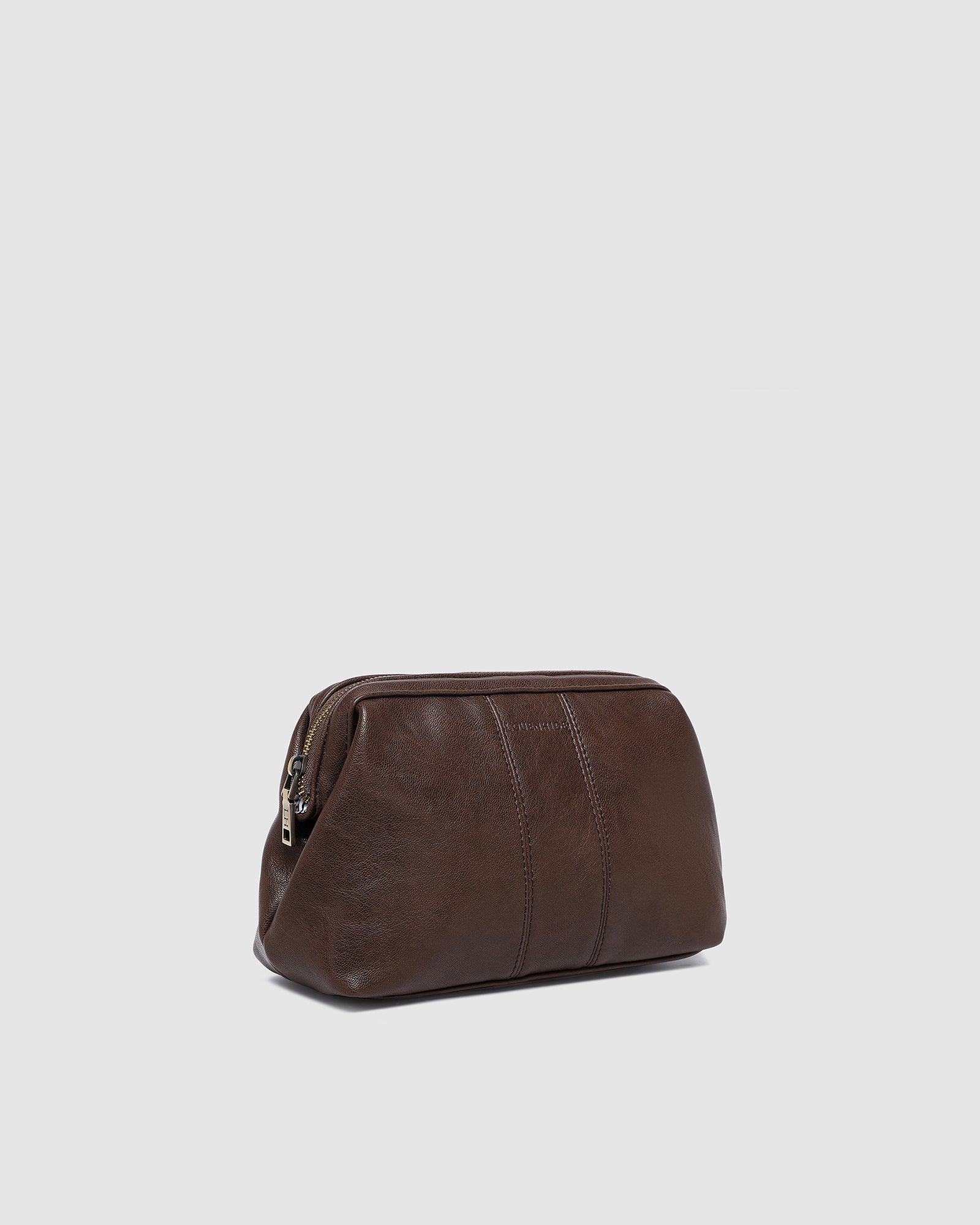 Albie Cosmetic Case - Saddle Chocolate - Image 3