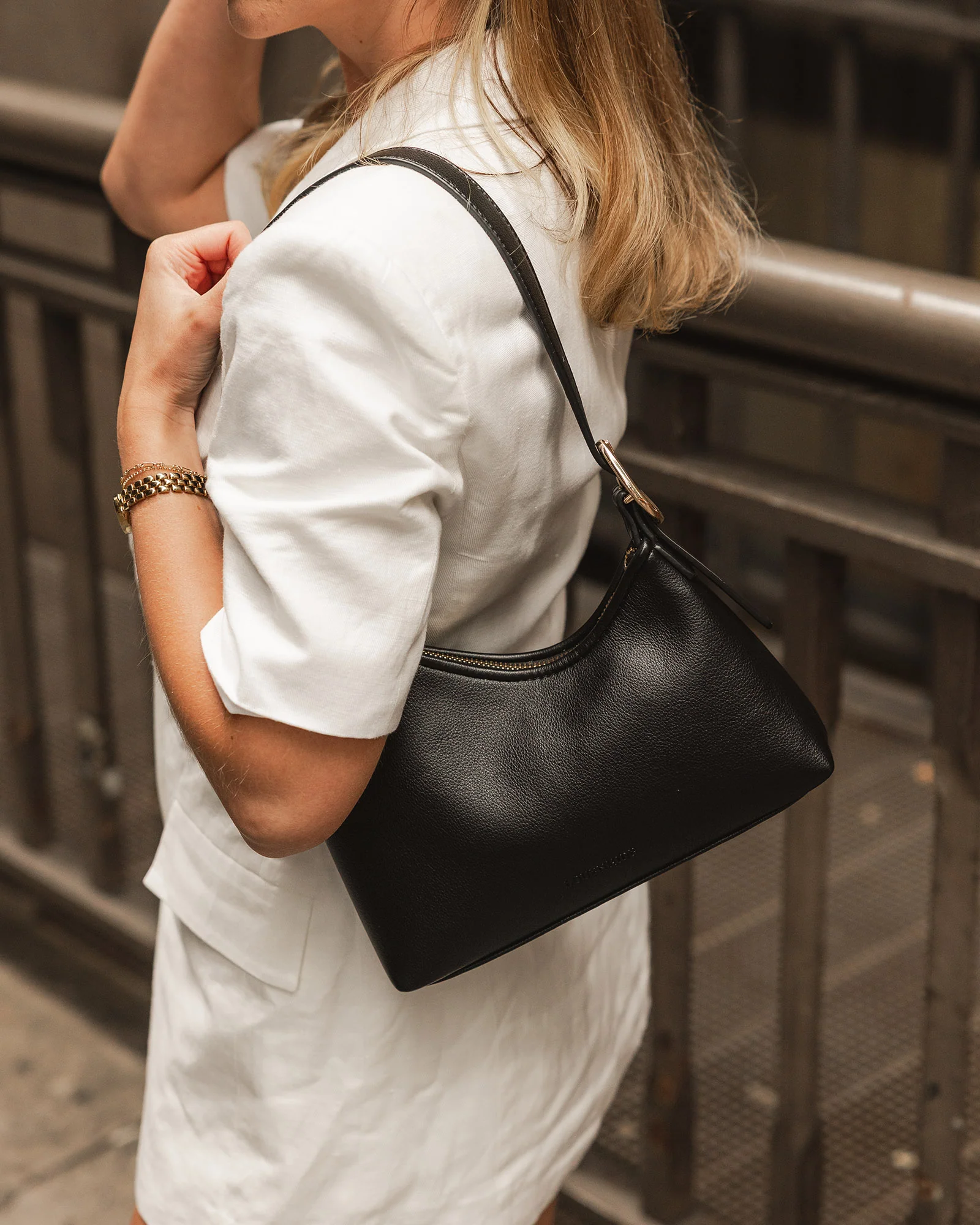 Amelia Shoulder Bag - Black - Image 9