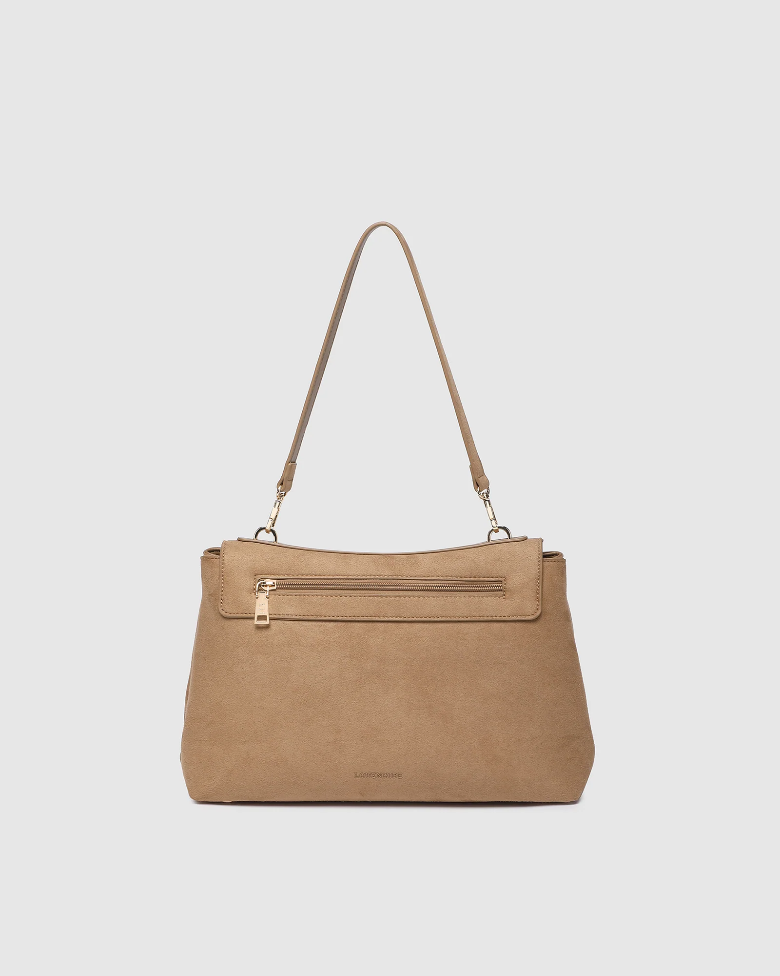 Arden Suedette Shoulder Bag - Honey - Image 4