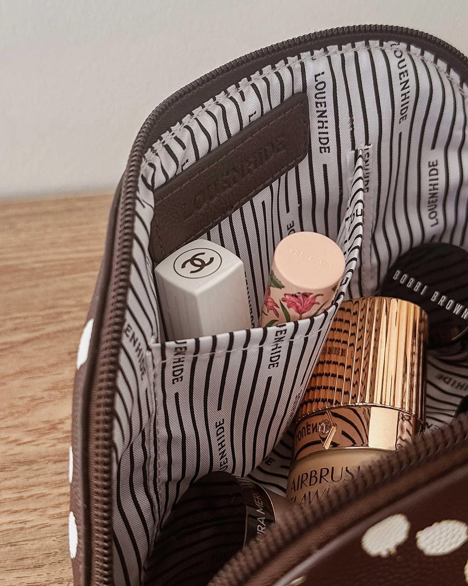 Baby Nancy Makeup Bag - Chocolate Raindrop - Image 6