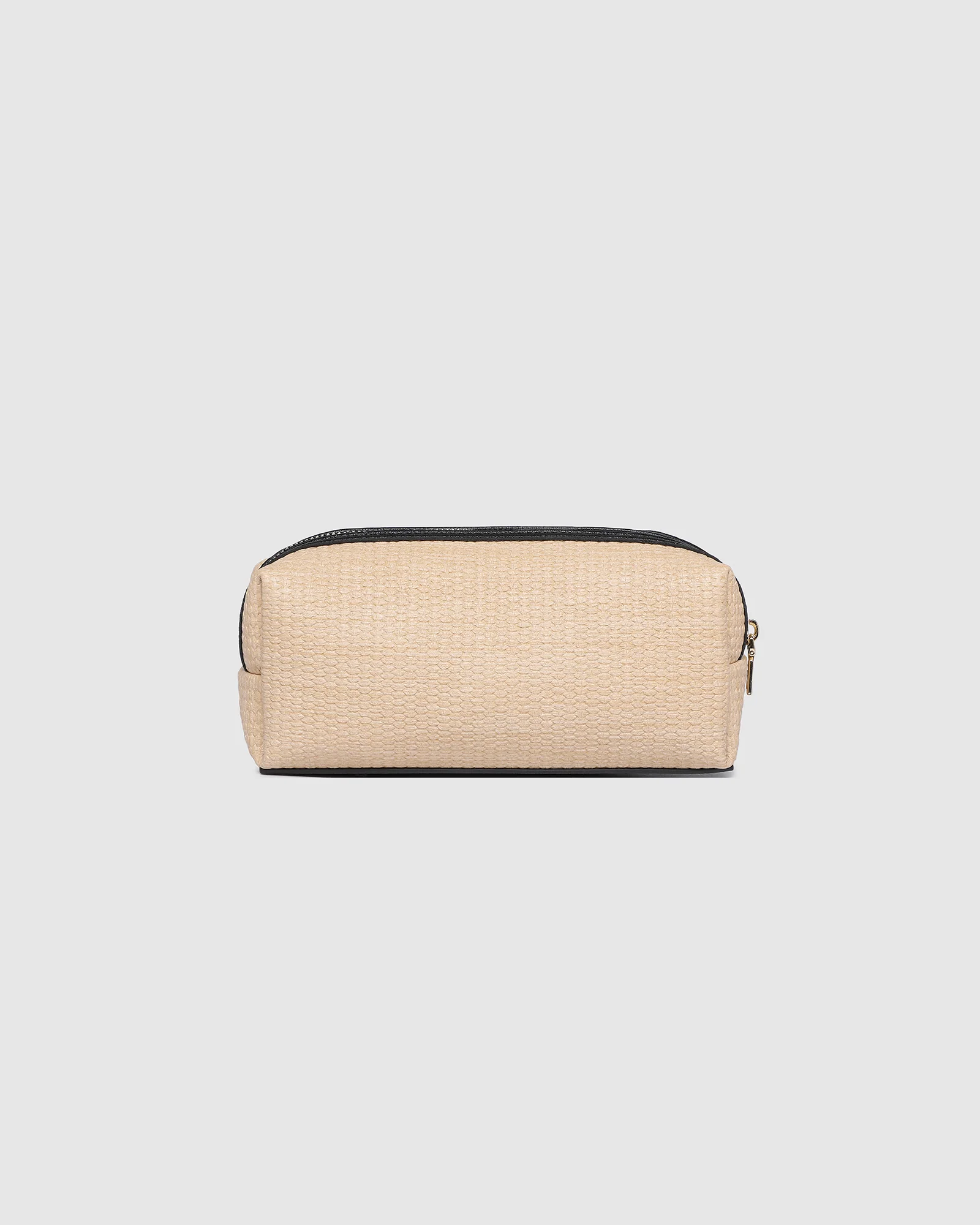 Brianna Makeup Bag - Natural/Black - Image 5