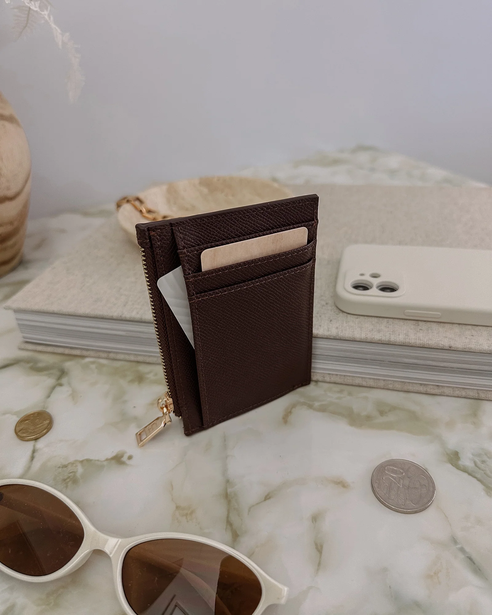 Cara Cardholder - Chocolate - Image 6