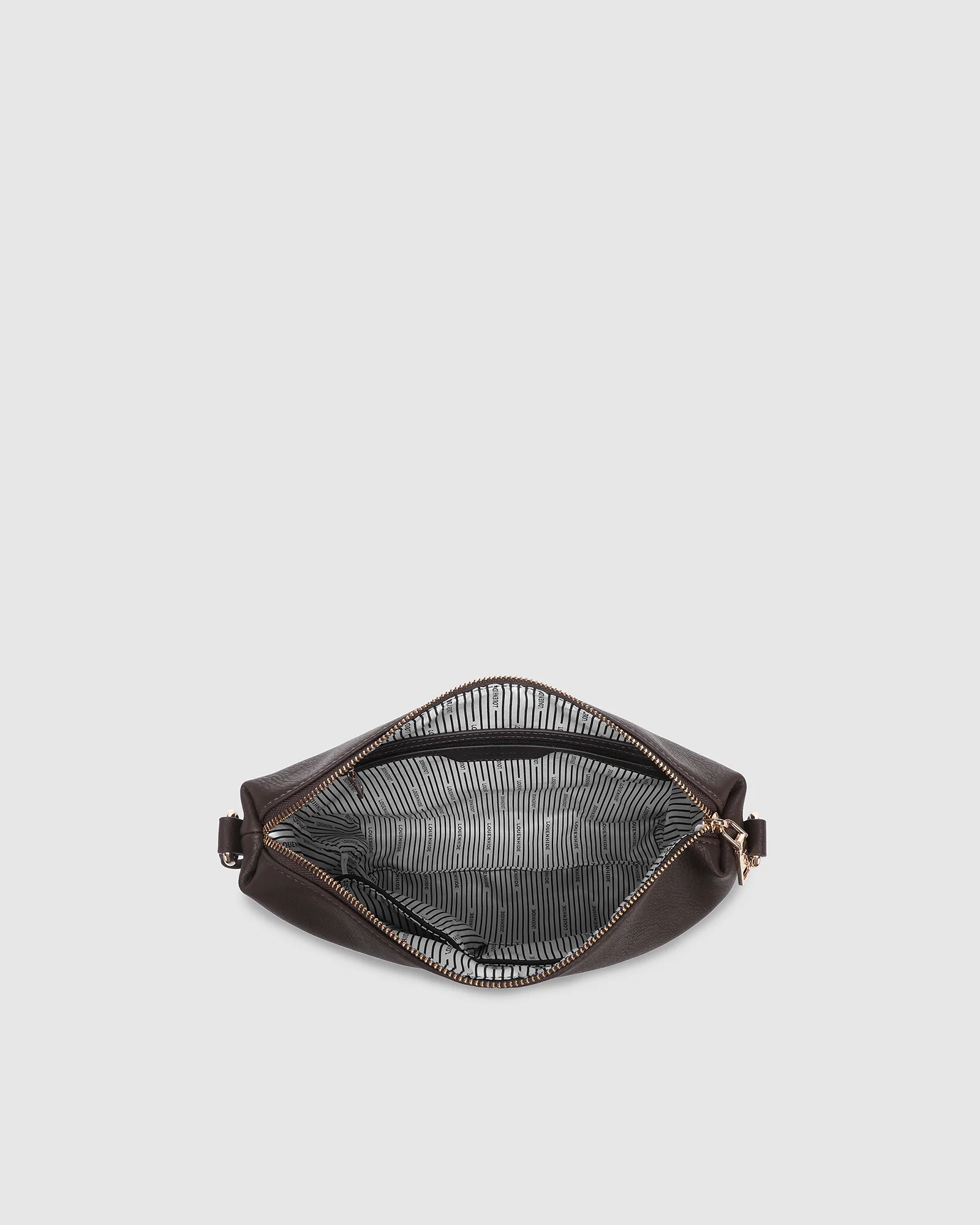 Daisy Stripe Crossbody Bag - Chocolate - Image 5