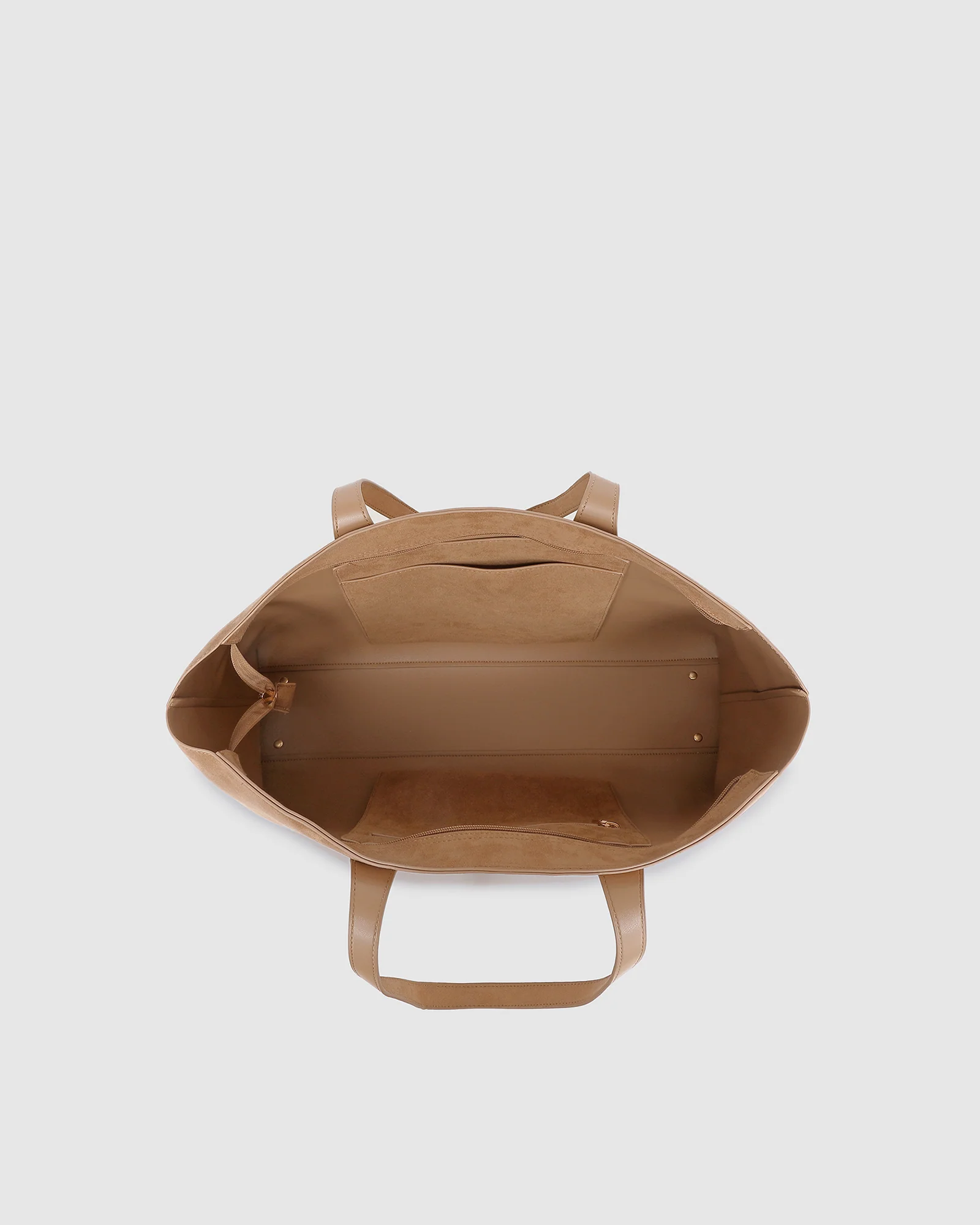 Elke Suedette Tote Bag - Honey - Image 5