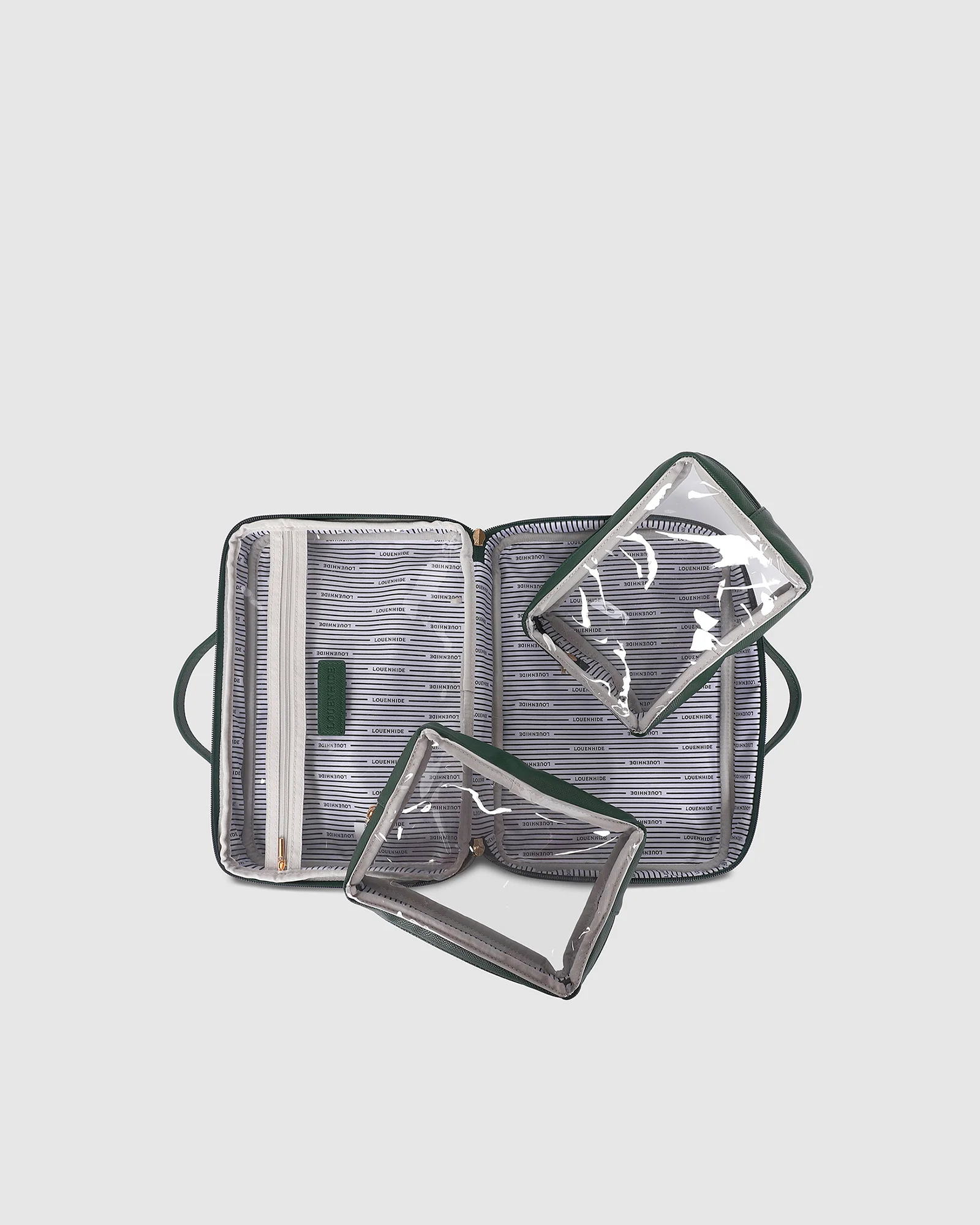 Georgie Cosmetic Case - Forest Green - Image 5