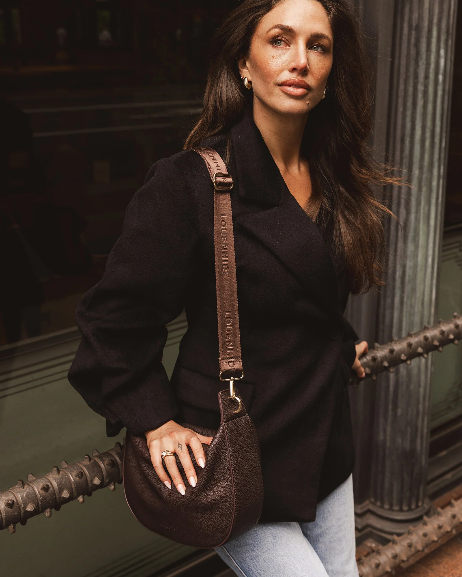 Georgina Shoulder Bag - Chocolate - Image 7
