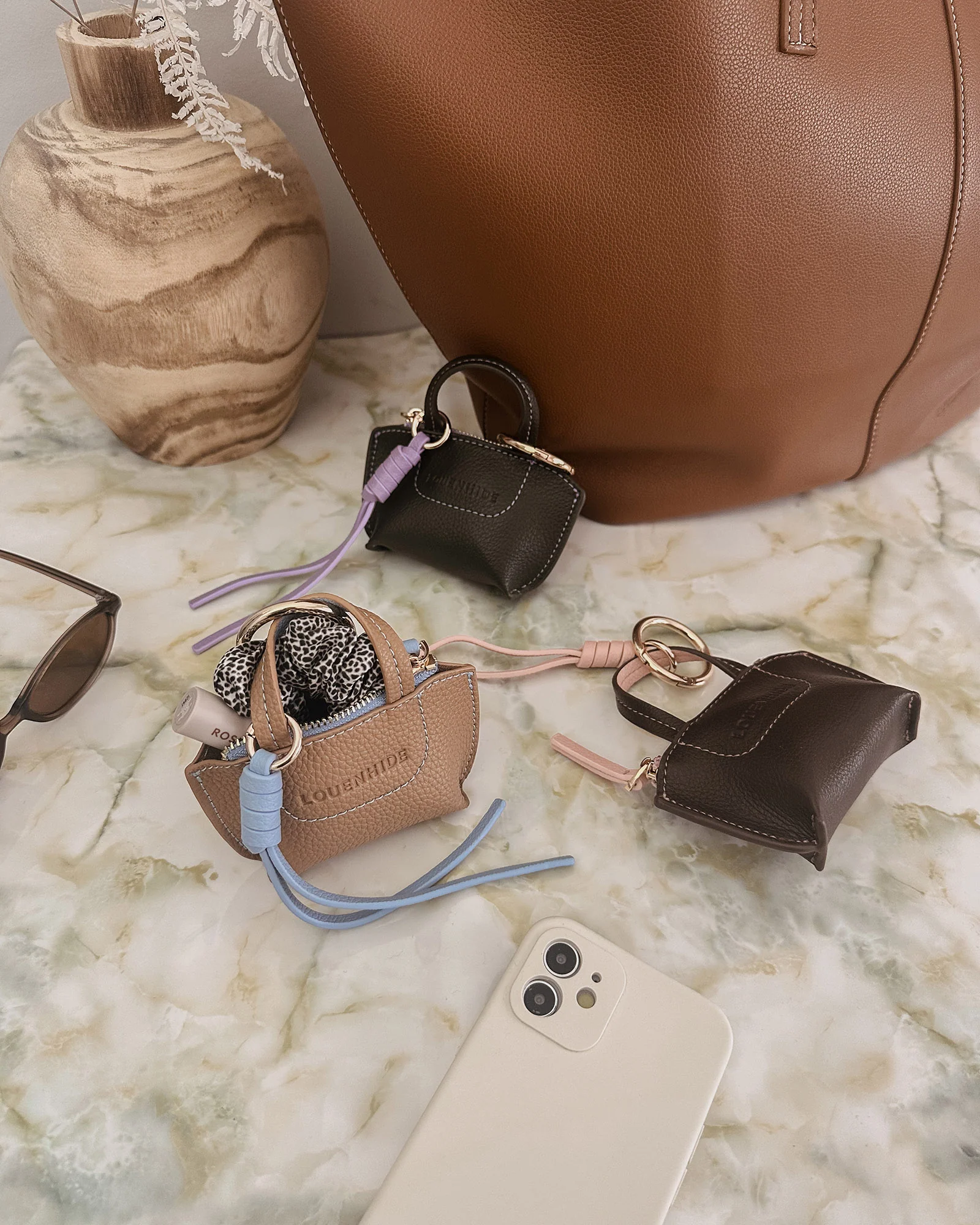 Gina Bag Charm - Olive - Image 2