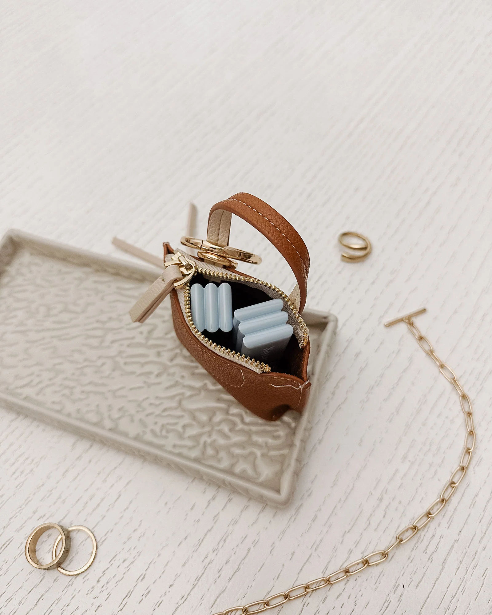 Gina Bag Charm - Tan - Image 5