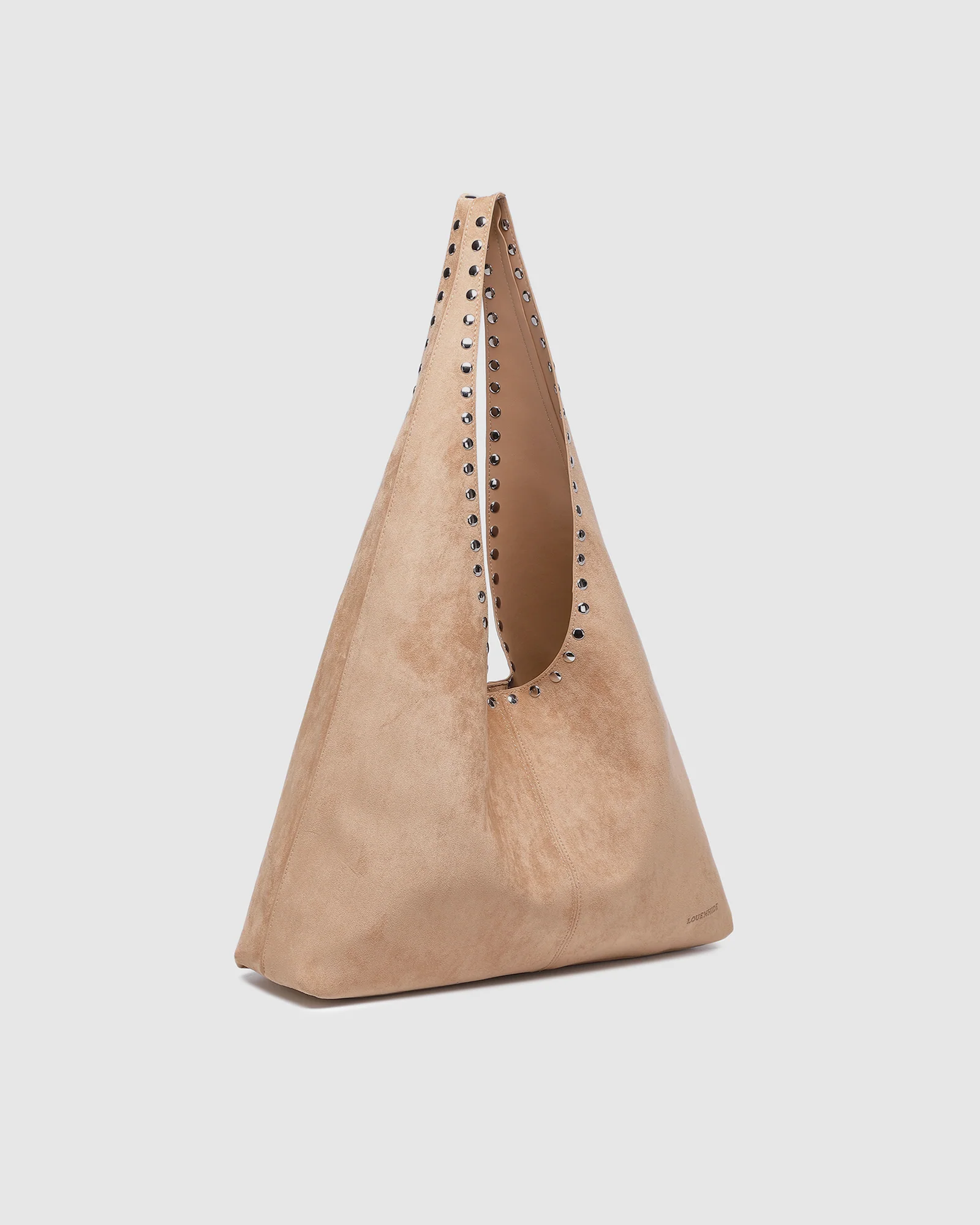 Hailey Suedette Shoulder Bag - Blonde - Image 3