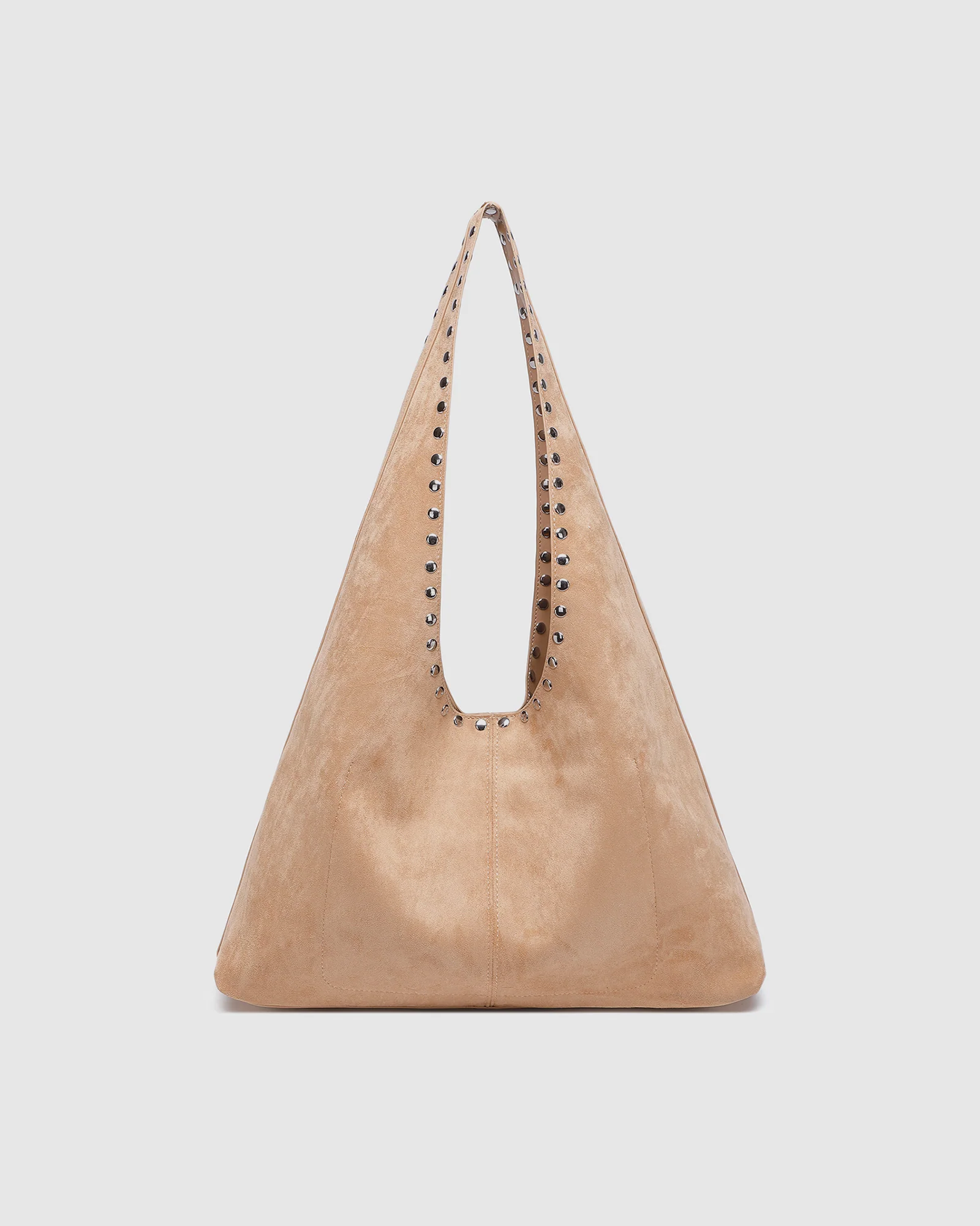 Hailey Suedette Shoulder Bag - Blonde - Image 4