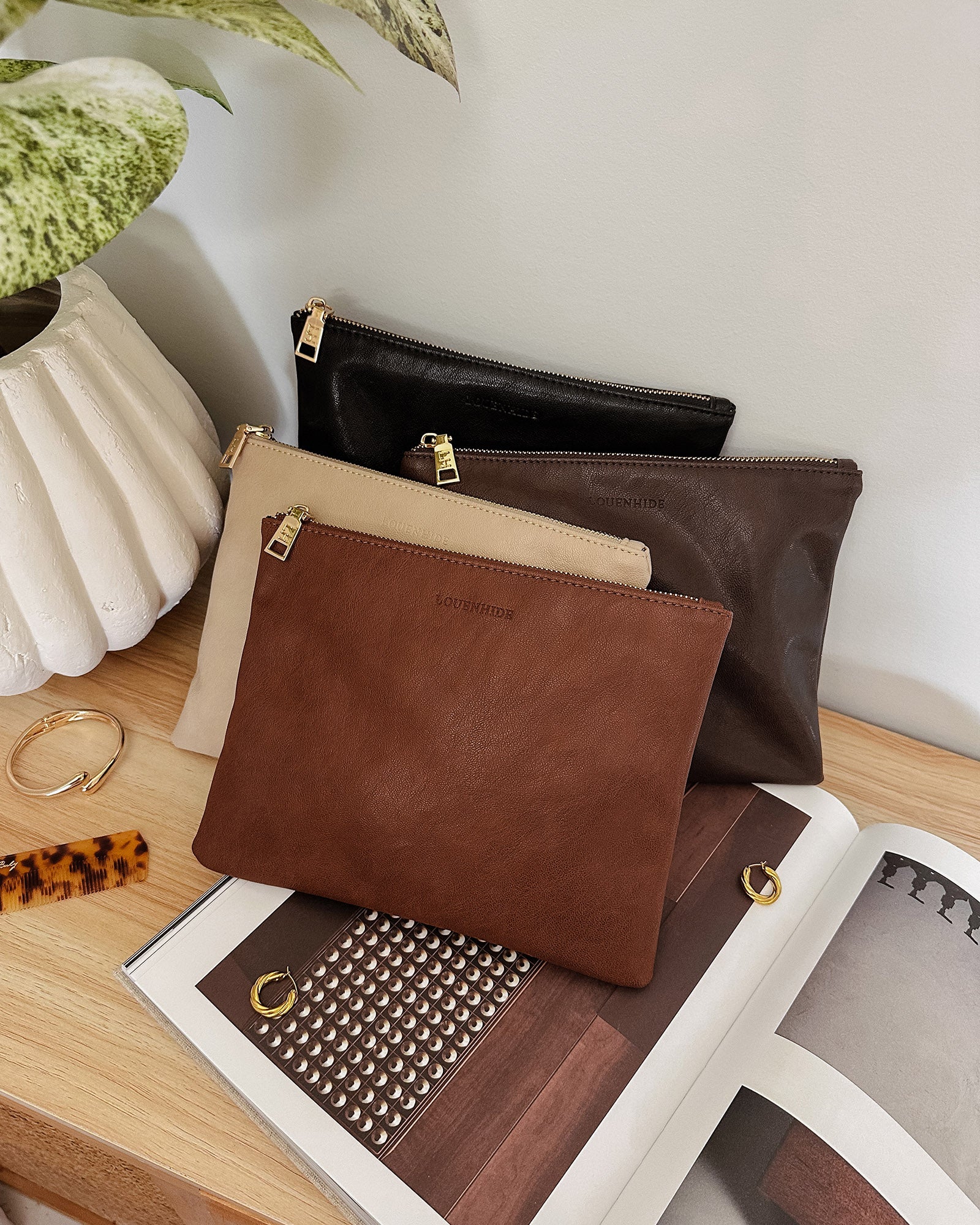 Louie Pouch - Saddle Black - Image 2