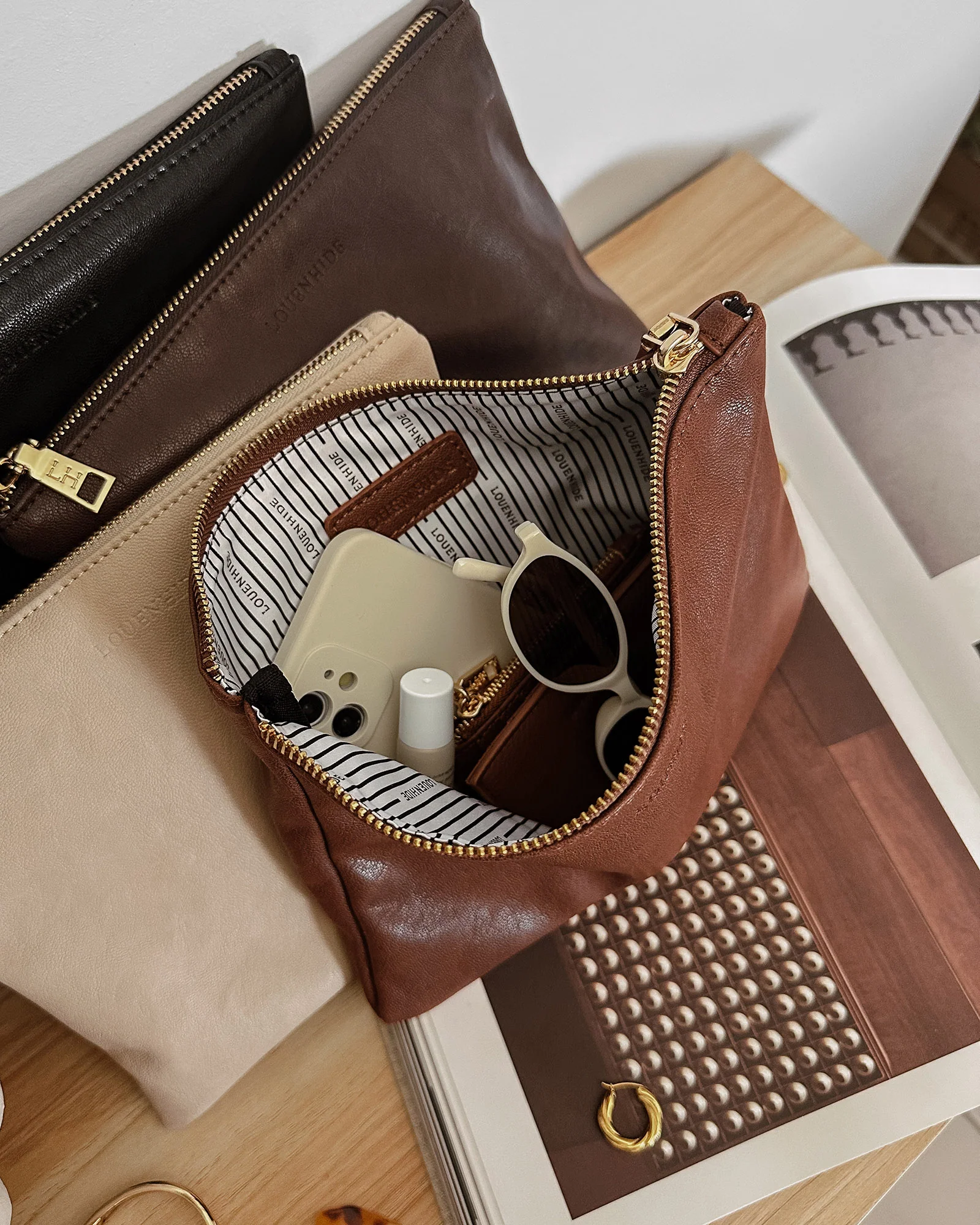 Louie Pouch - Saddle Chocolate - Image 6