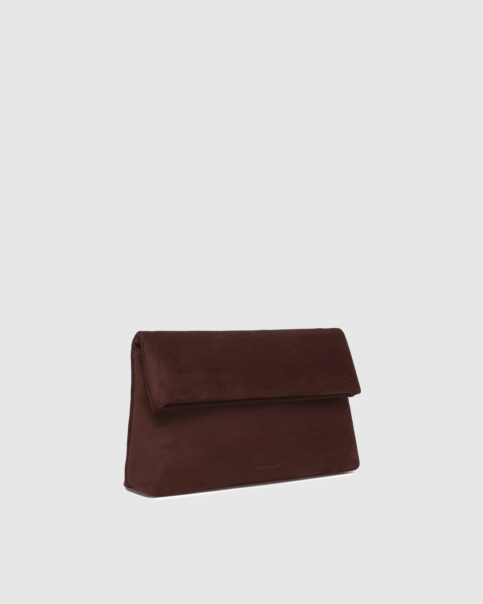Luka Suedette Clutch - Chocolate - Image 3