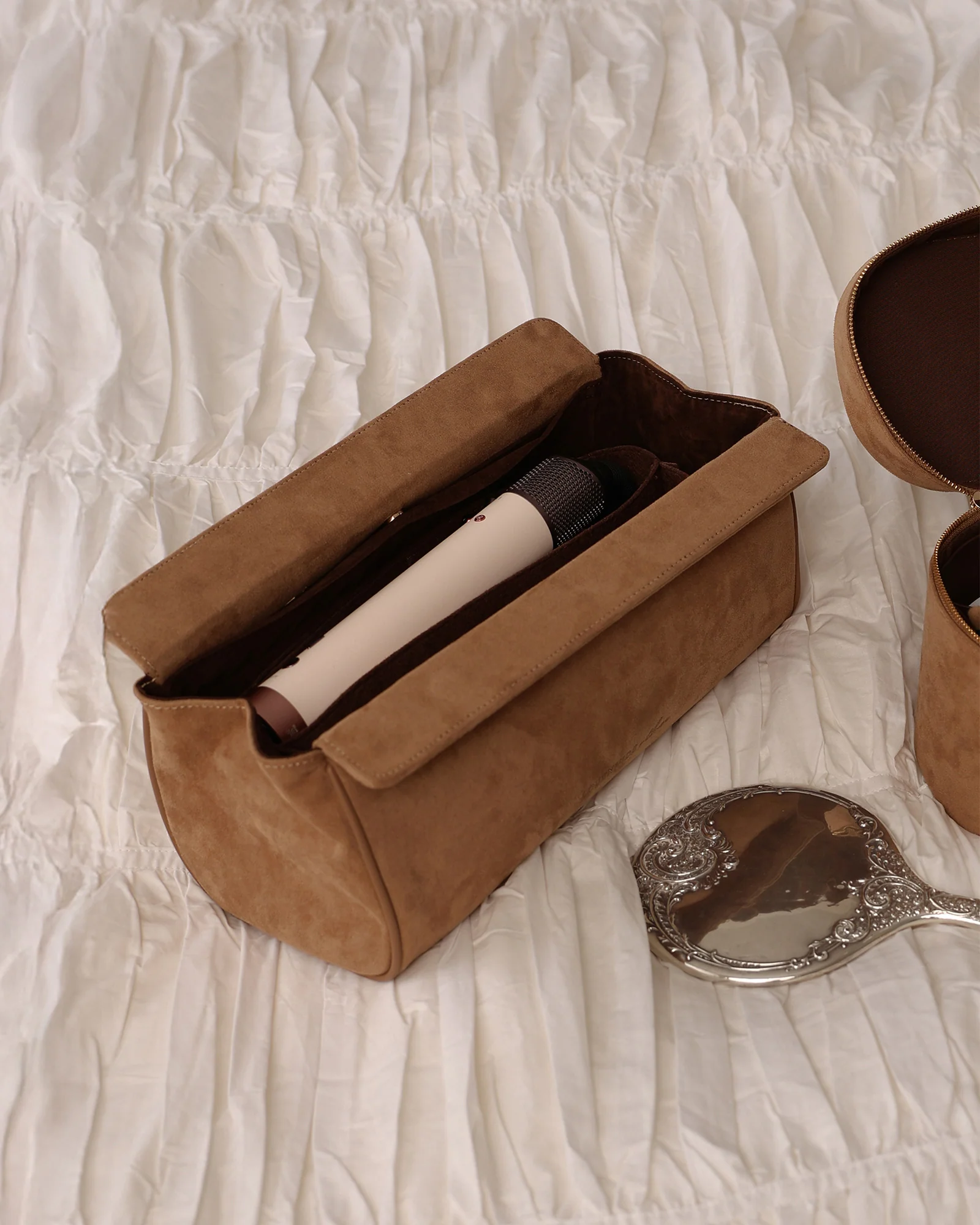 Margot Hair Tool Travel Case - Suedette Honey - Image 2