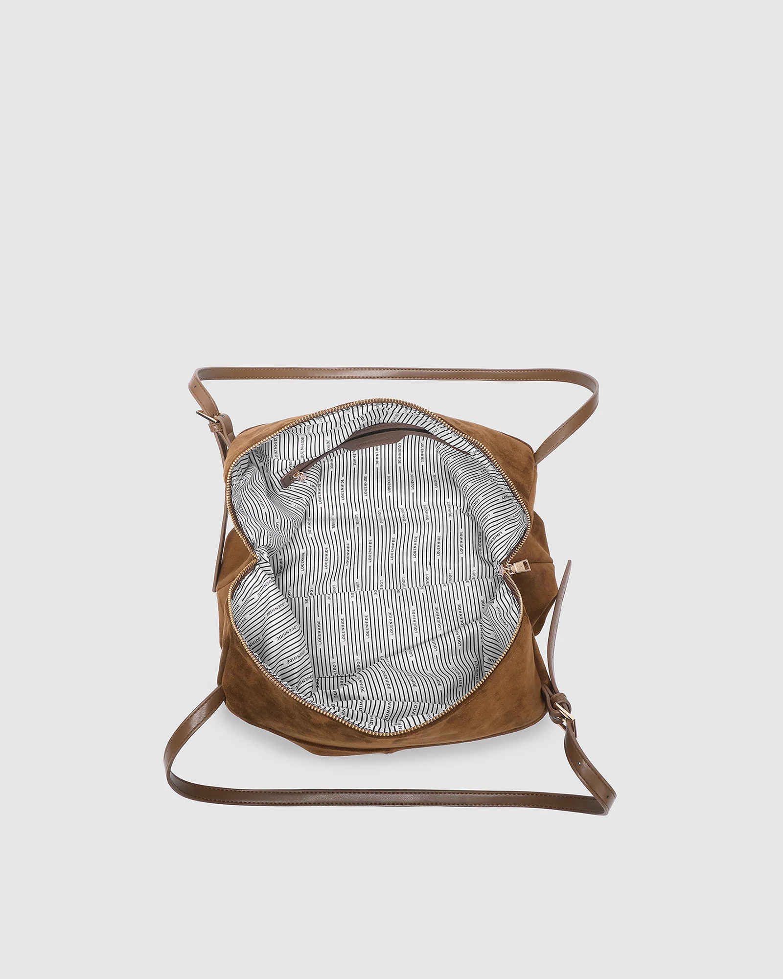 Marissa Suedette Shoulder Bag - Cognac - Image 5