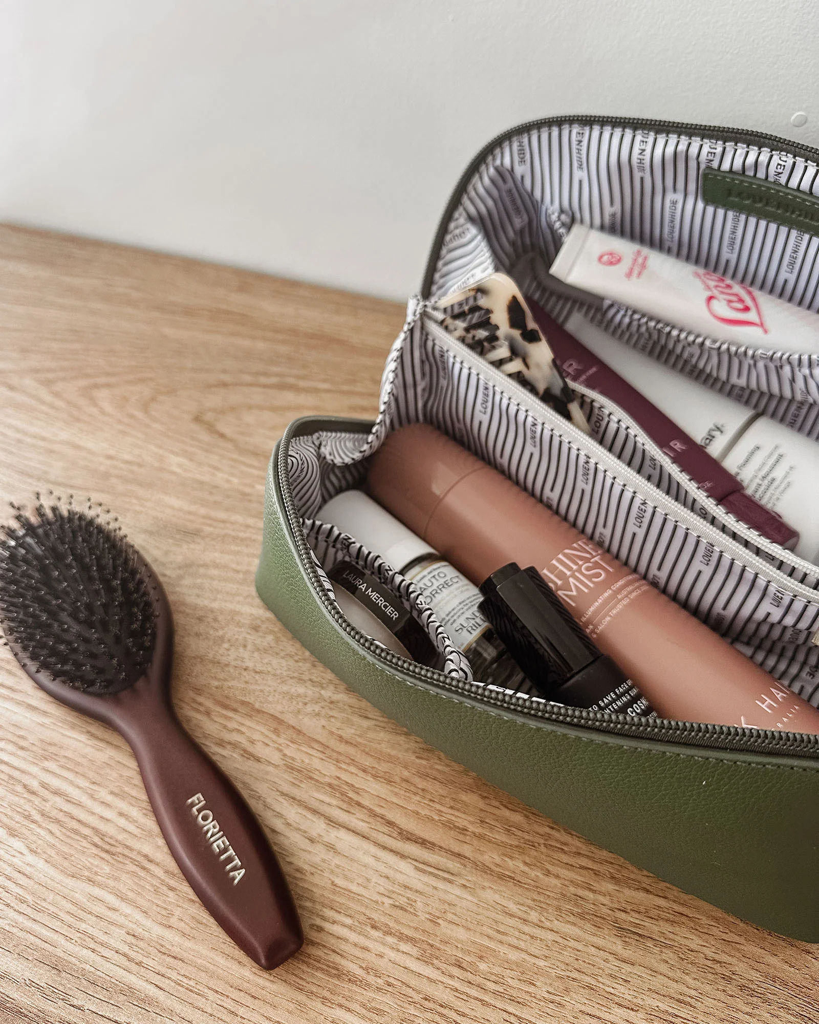 Mary Cosmetic Bag - Olive - Image 6