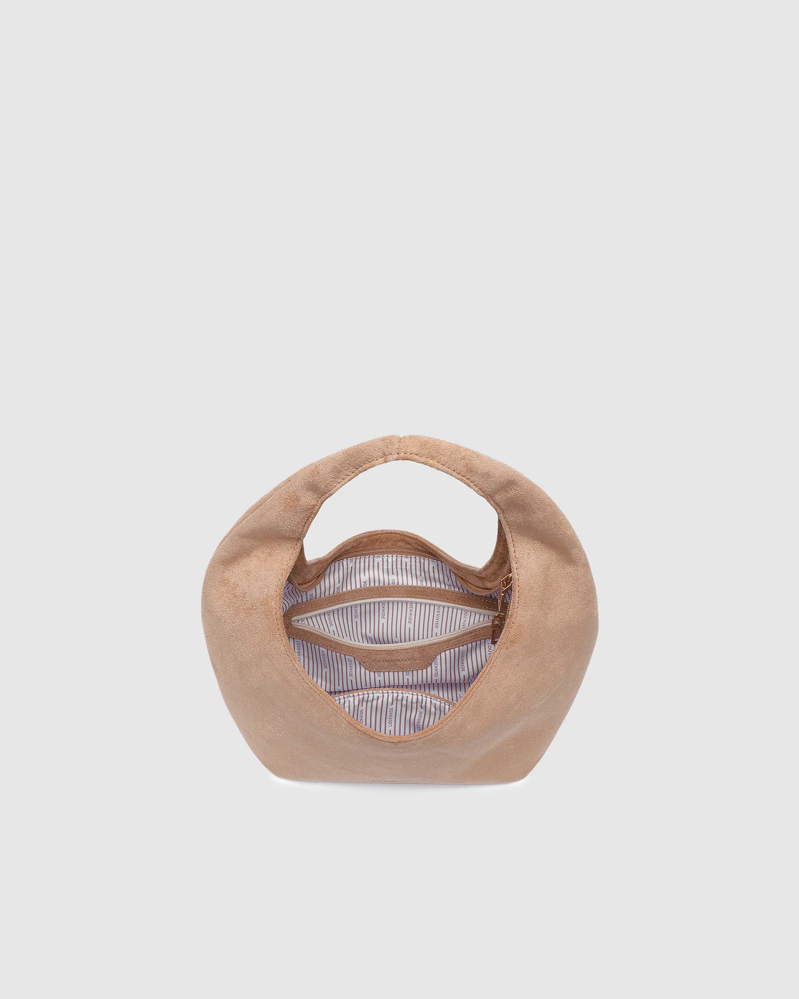 Mini Monaco Suedette Shoulder Bag - Blonde - Image 5