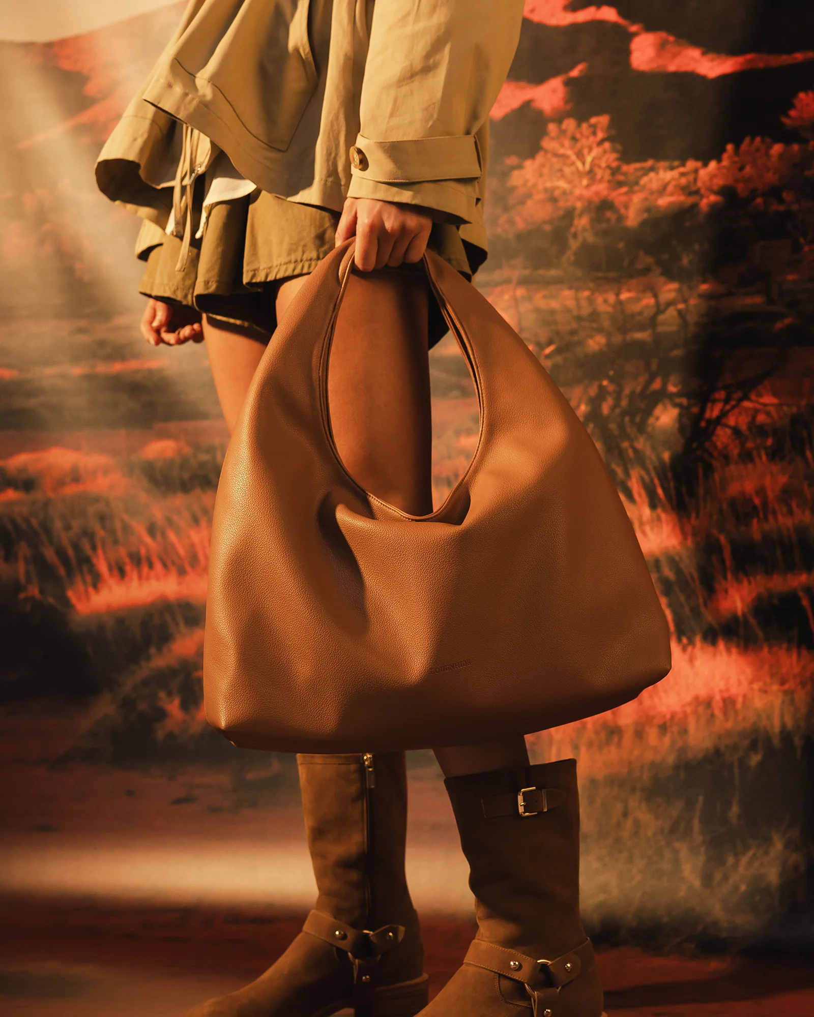 Monaco Shoulder Bag - Toffee - Image 7