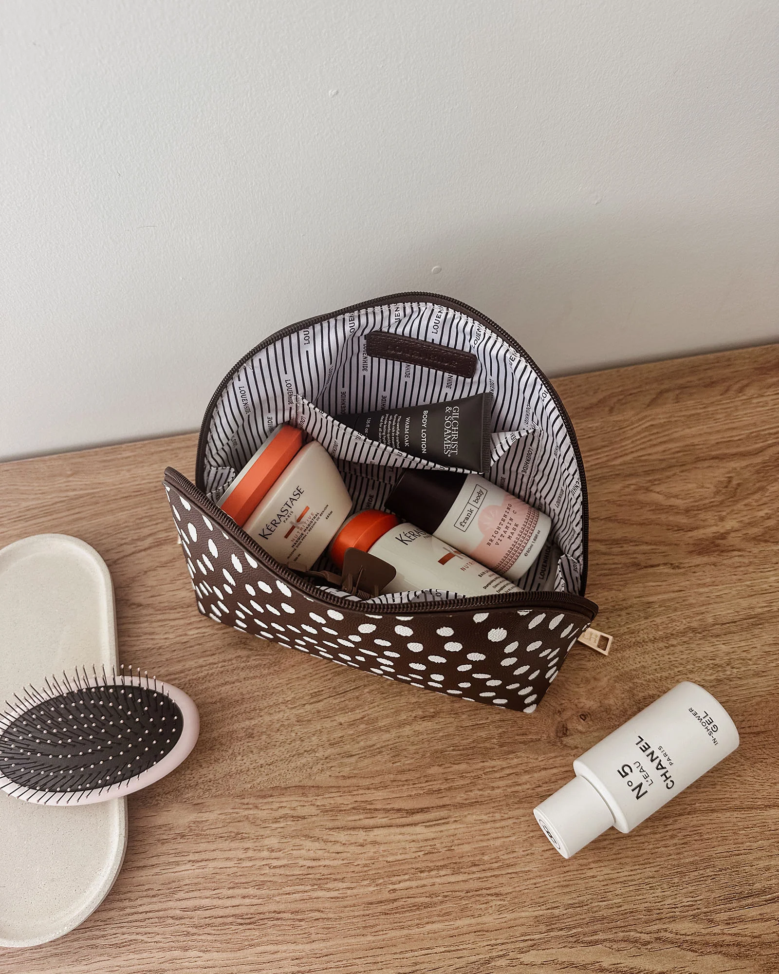 Nancy Cosmetic Bag - Chocolate Raindrop - Image 2