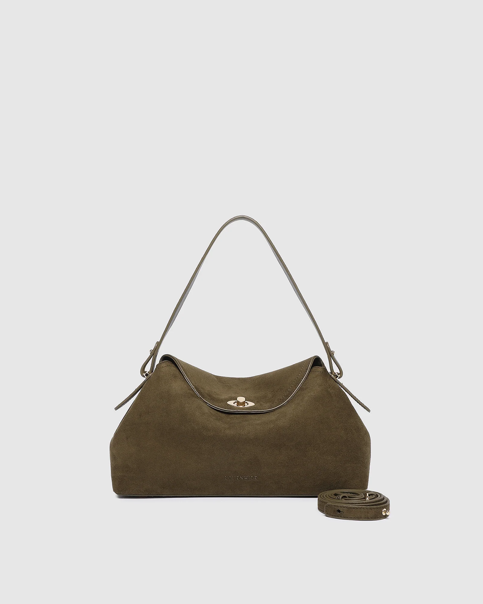 Nicole Suedette Handbag - Olive - Image 3