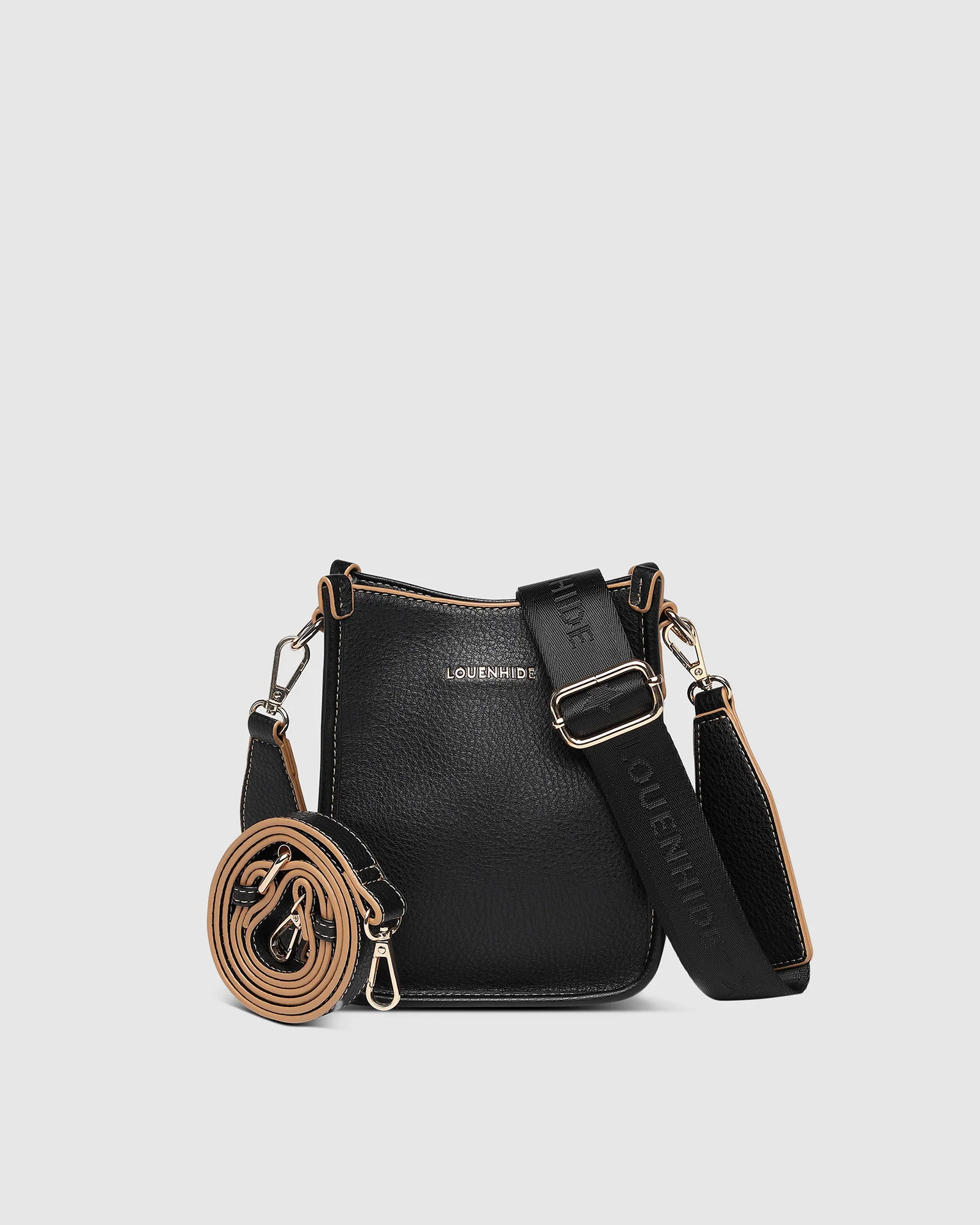 Parker Phone Crossbody Bag - Black - Image 4