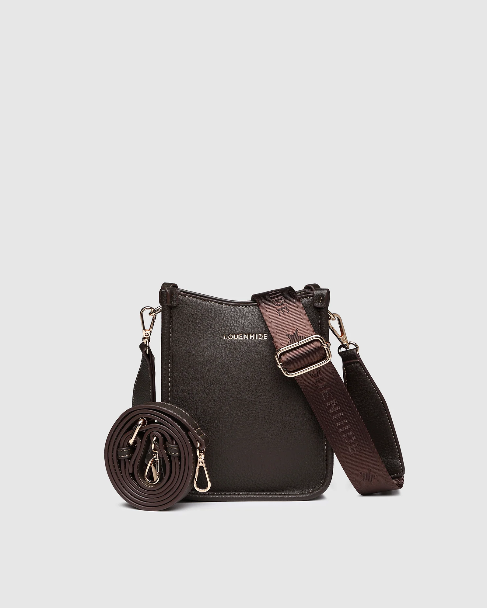 Parker Phone Crossbody Bag - Chocolate - Image 4