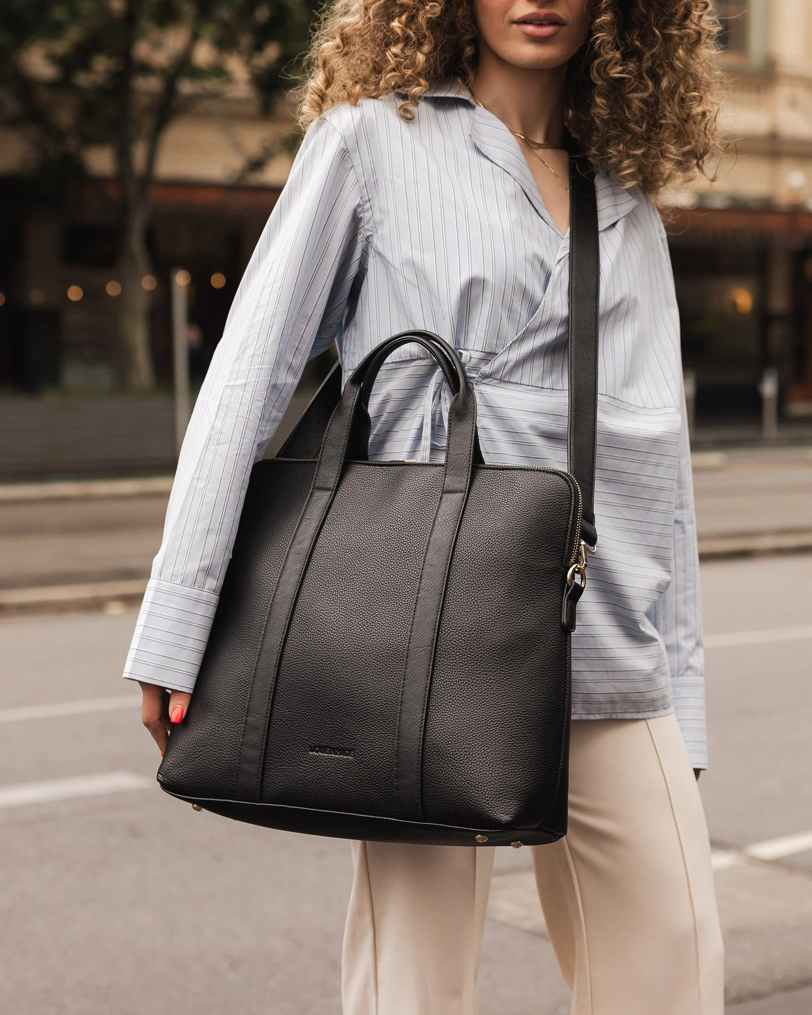 Rhodes Laptop Bag - Black - Image 8