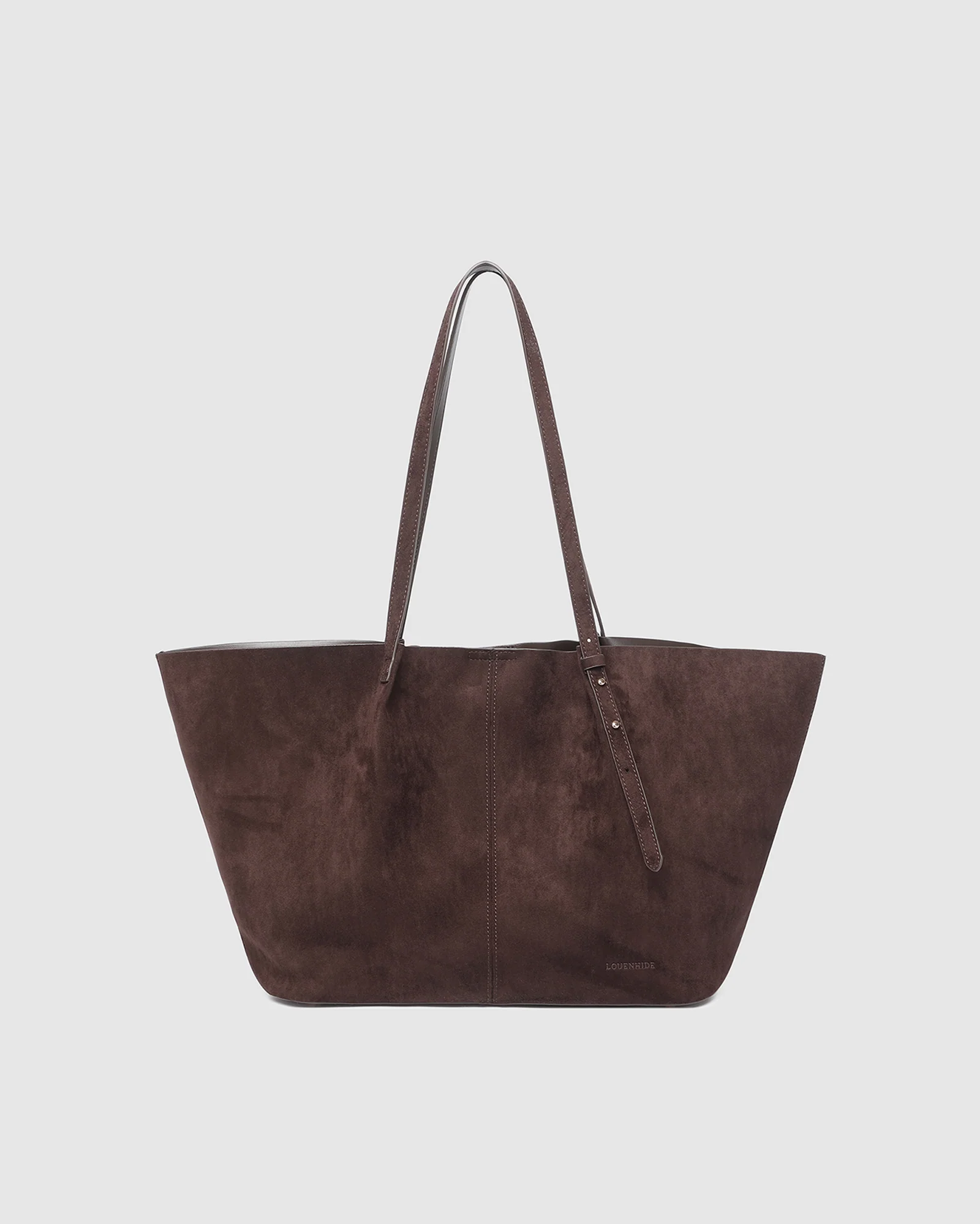 Sawyer Suedette Tote Bag - Chocolate