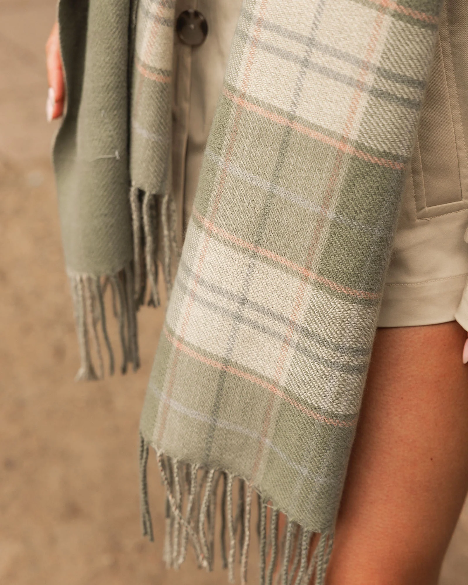 Somerset Scarf - Sage Green - Image 3
