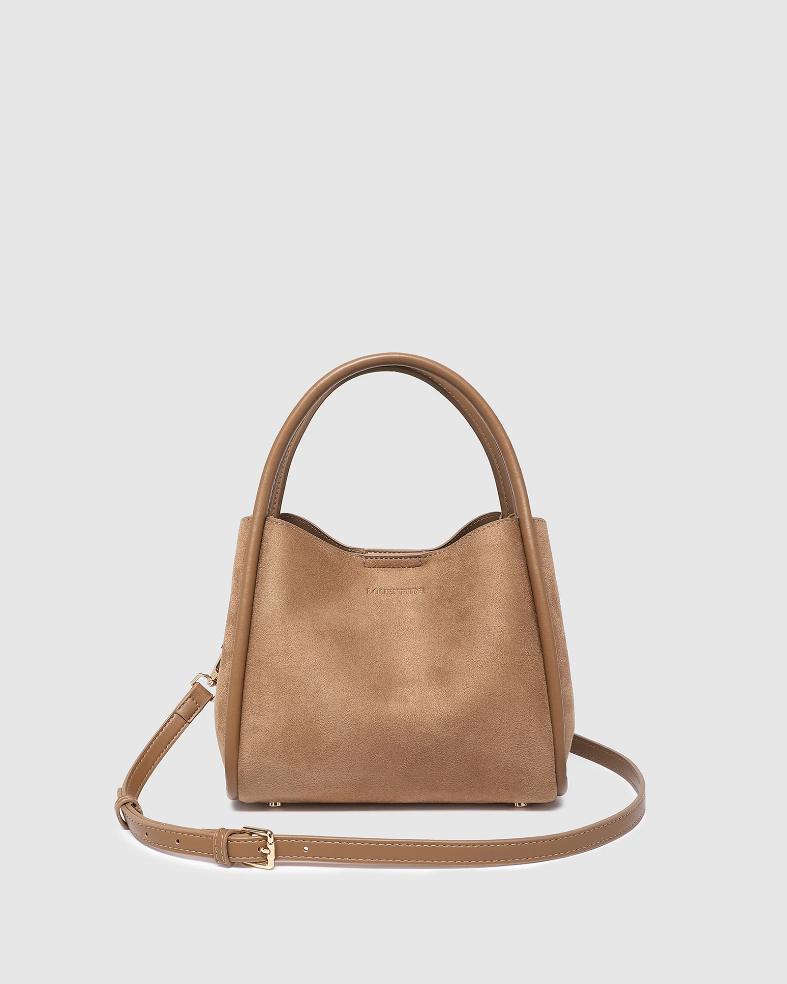 Steffie Suedette Mini Tote Bag - Honey - Image 4