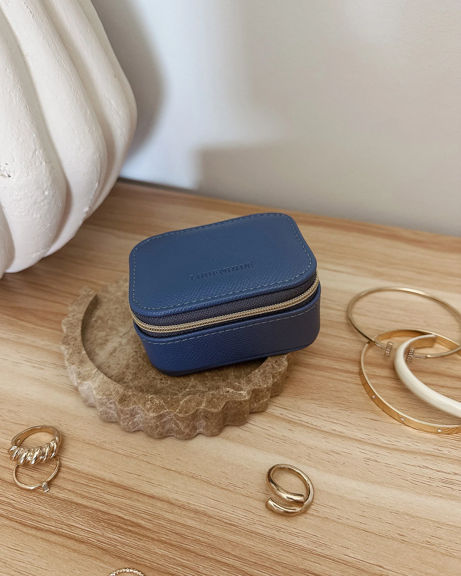 Suzie Jewellery Box - Steel Blue - Image 7