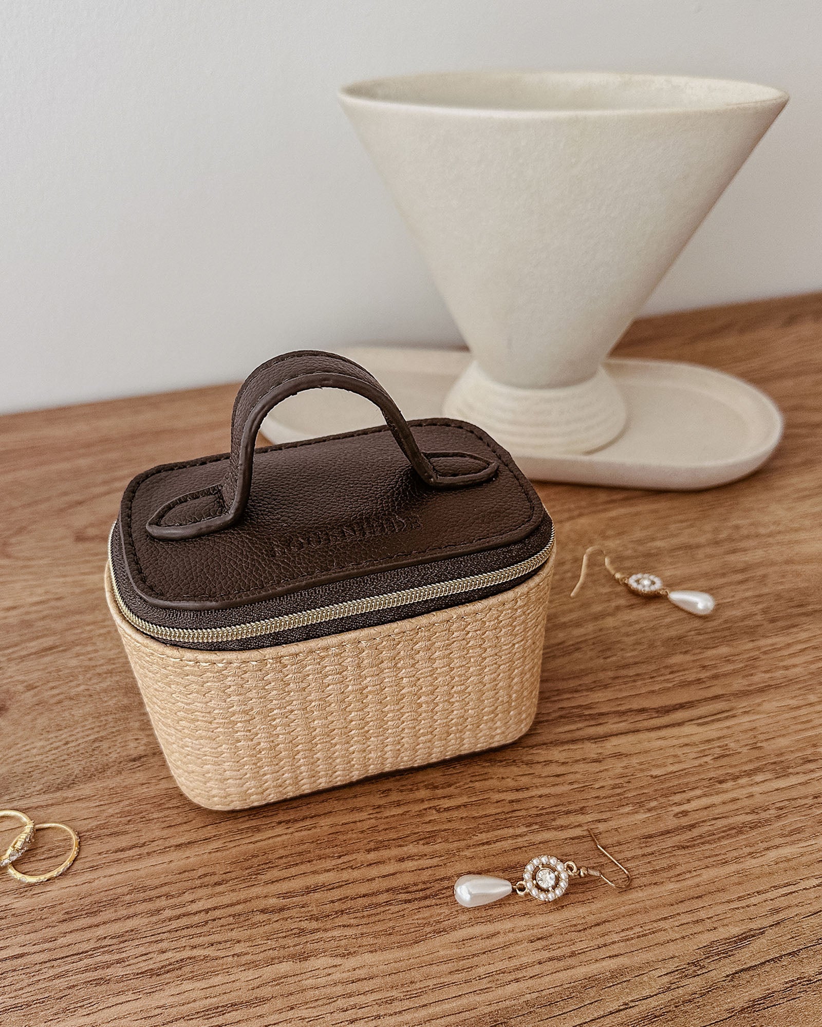 Trudy Jewellery Box - Natural Chocolate